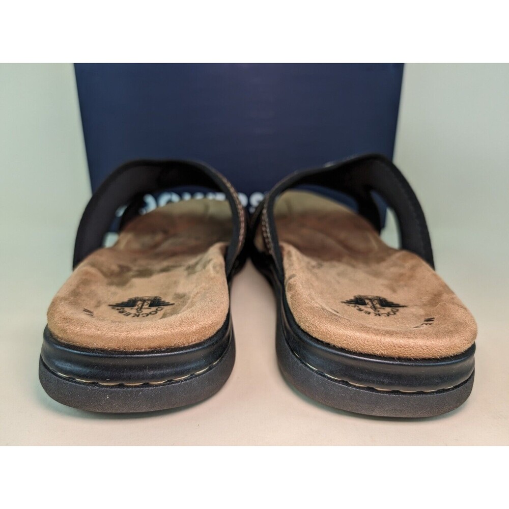 Dockers Sandals Mens 12 M Sunland Slides Brown Memory Foam Open Toe Shoes NEW - Picture 7 of 11
